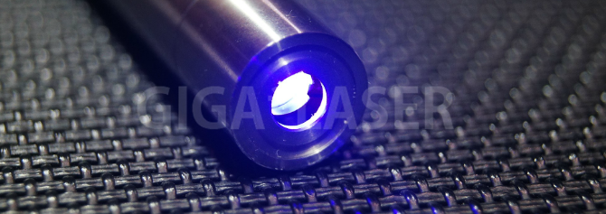 ブルーレーザーポインターIS200B　頭部部分アップ