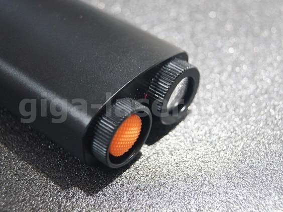 デュアルレーザースイッチボタン部分